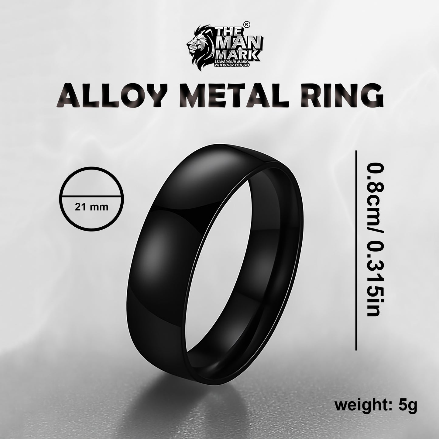 Crown Mark Ring for Men