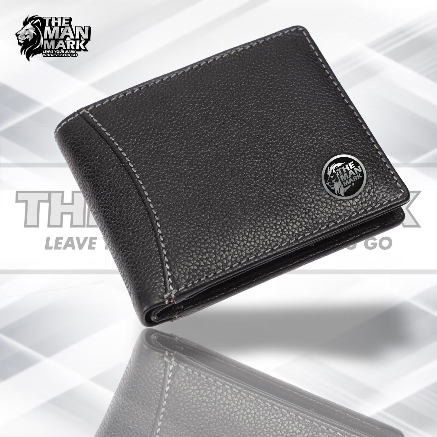 Genuine Leather Wallet for Men with 6 ATM Card Slots - RFID Protected