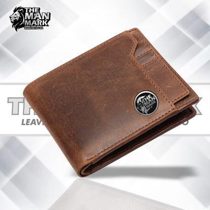 Genuine Leather Wallet for Men - RFID Protected Leather Men's Wallet with 6 ATM Credit Debit Card