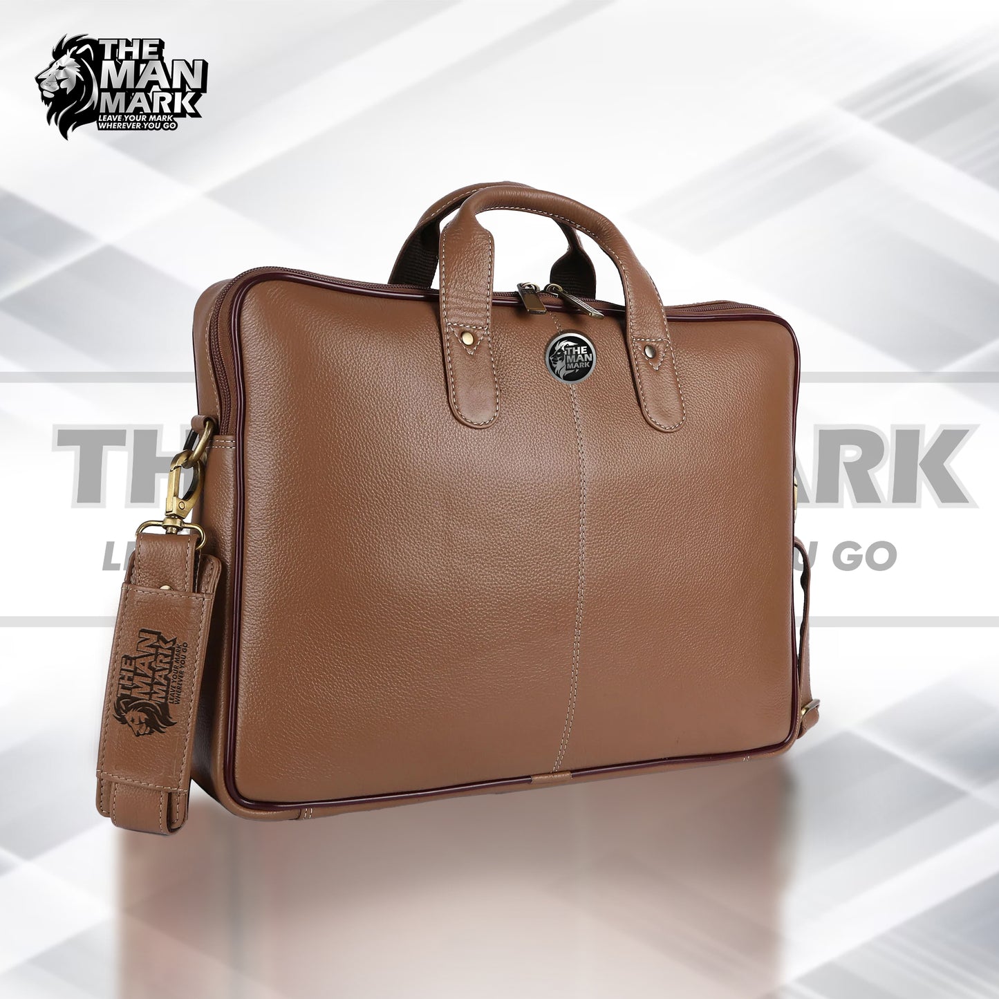 Genuine Leather Laptop Bag for Men - Office Bag - Fits Up to 14/15.6/16 Inch Laptop/MacBook