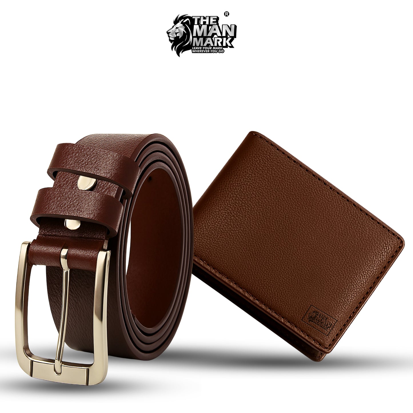 Brown Sentinel Leather Wallet & Classic Maroon Belt Combo for Men
