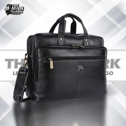 Luxury Leather Laptop Bag for Men - Office Shoulder Bag - Fits 1415.616 Inch Laptops Mac Book