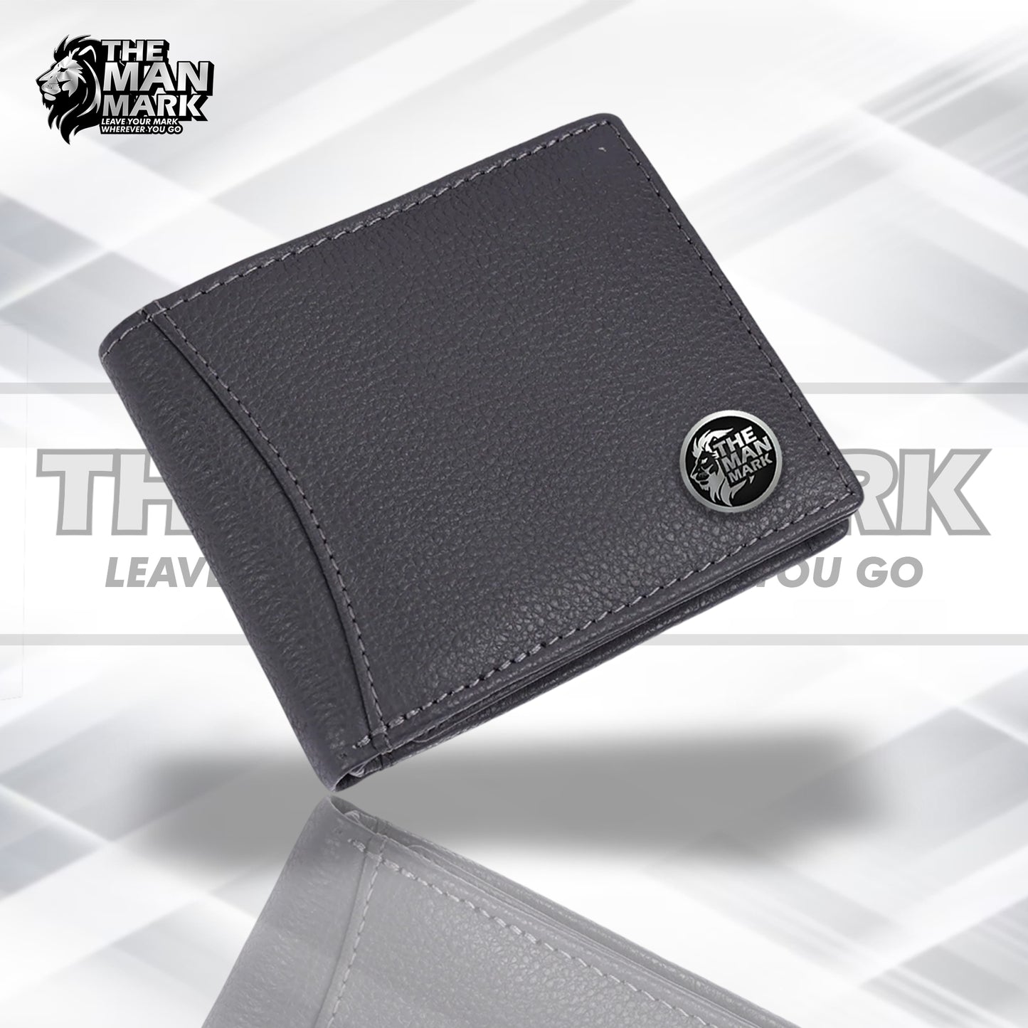 Genuine Leather Wallet for Men with 6 ATM Card Slots - RFID Protected