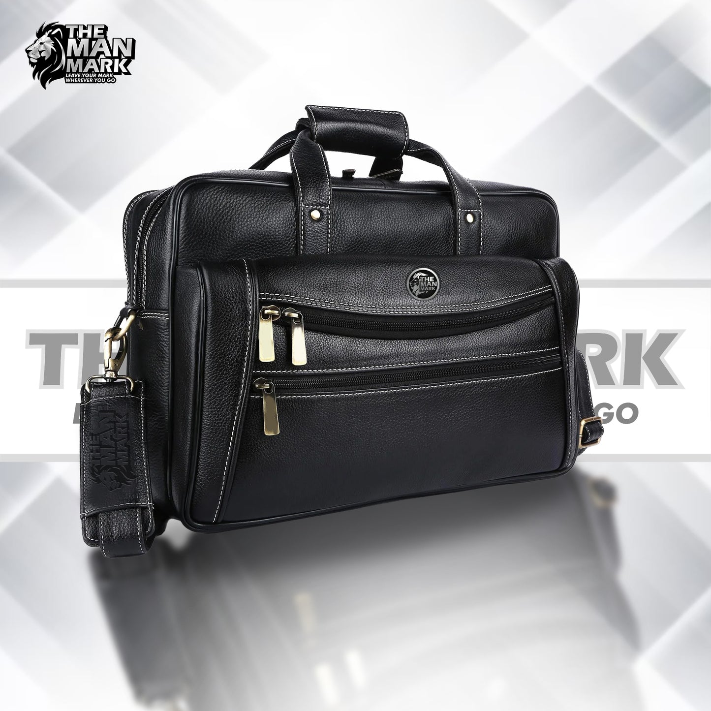 Laptop Messenger Bag For Men - Ideal for Office and Travel - Fits 14-16 inch Laptop - 1 Year Warranty