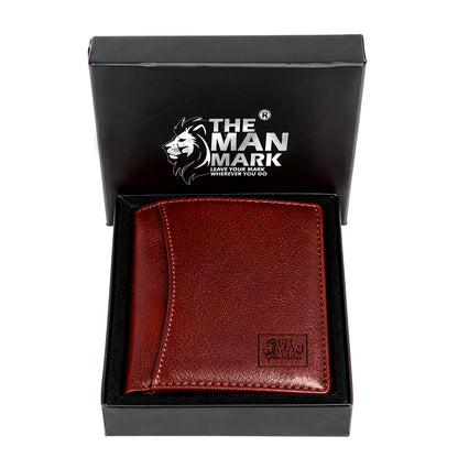 Elite (Brown) Premium Leather Wallet - 8 Card Slots, 2 Currency Pockets, 2, ID Window, RFID Protection - Perfect Gift for Birthday, Valentine's Day, Father's Day, Brother's Day, Anniversary, Rakhi, Diwali etc