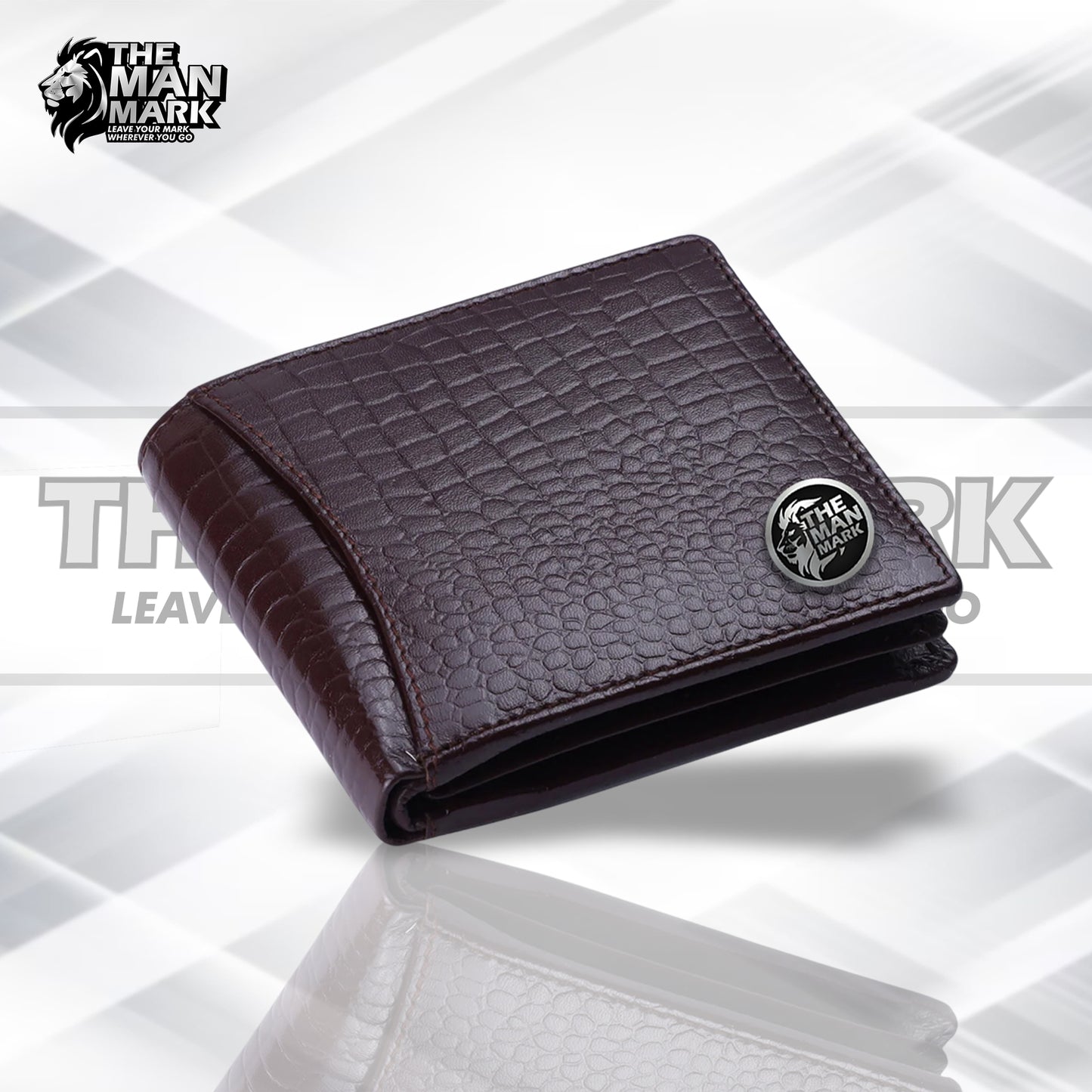 Genuine Leather Wallet for Men with 6 ATM Card Slots - RFID Protected