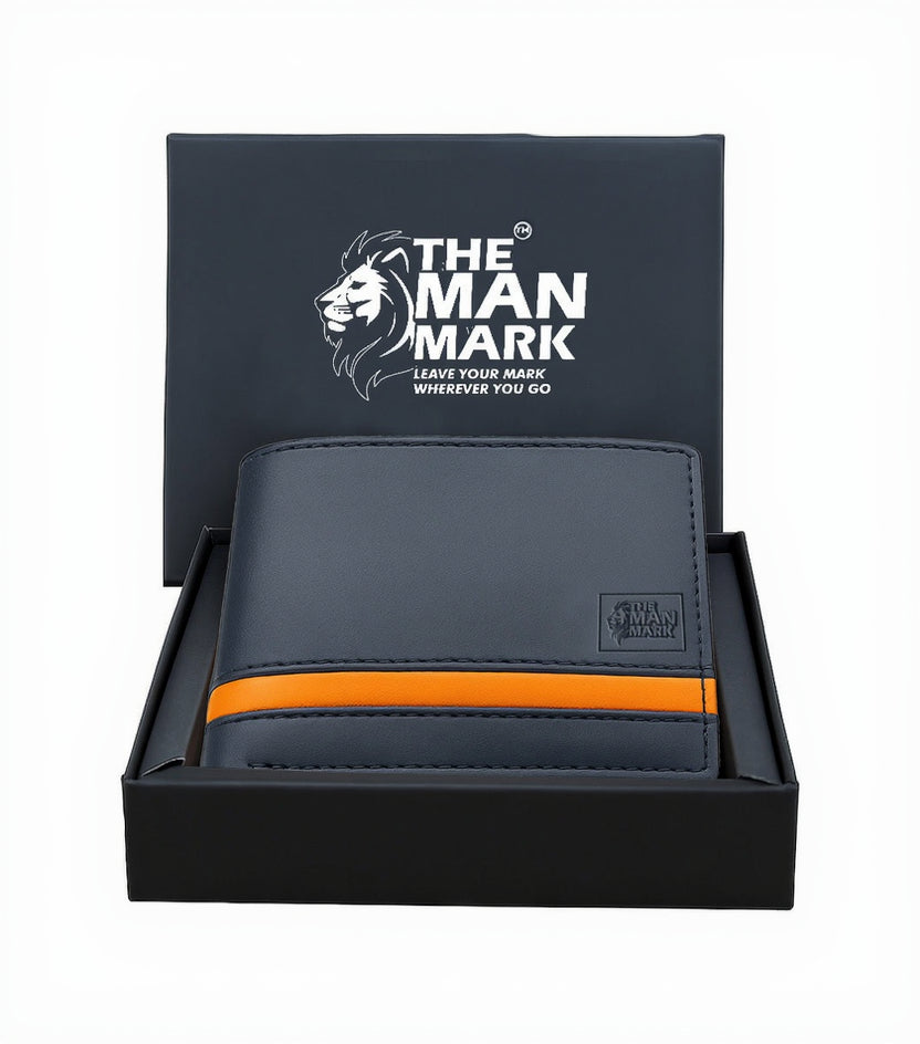 Alpha Edge Men's Premium Leather Wallet - 9 Card Slots, 2 Currency Pockets, RFID Protection - Perfect Gift for Birthday, Valentine's Day, Father's Day, Brother's Day, Anniversary, Rakhi, Diwali etc