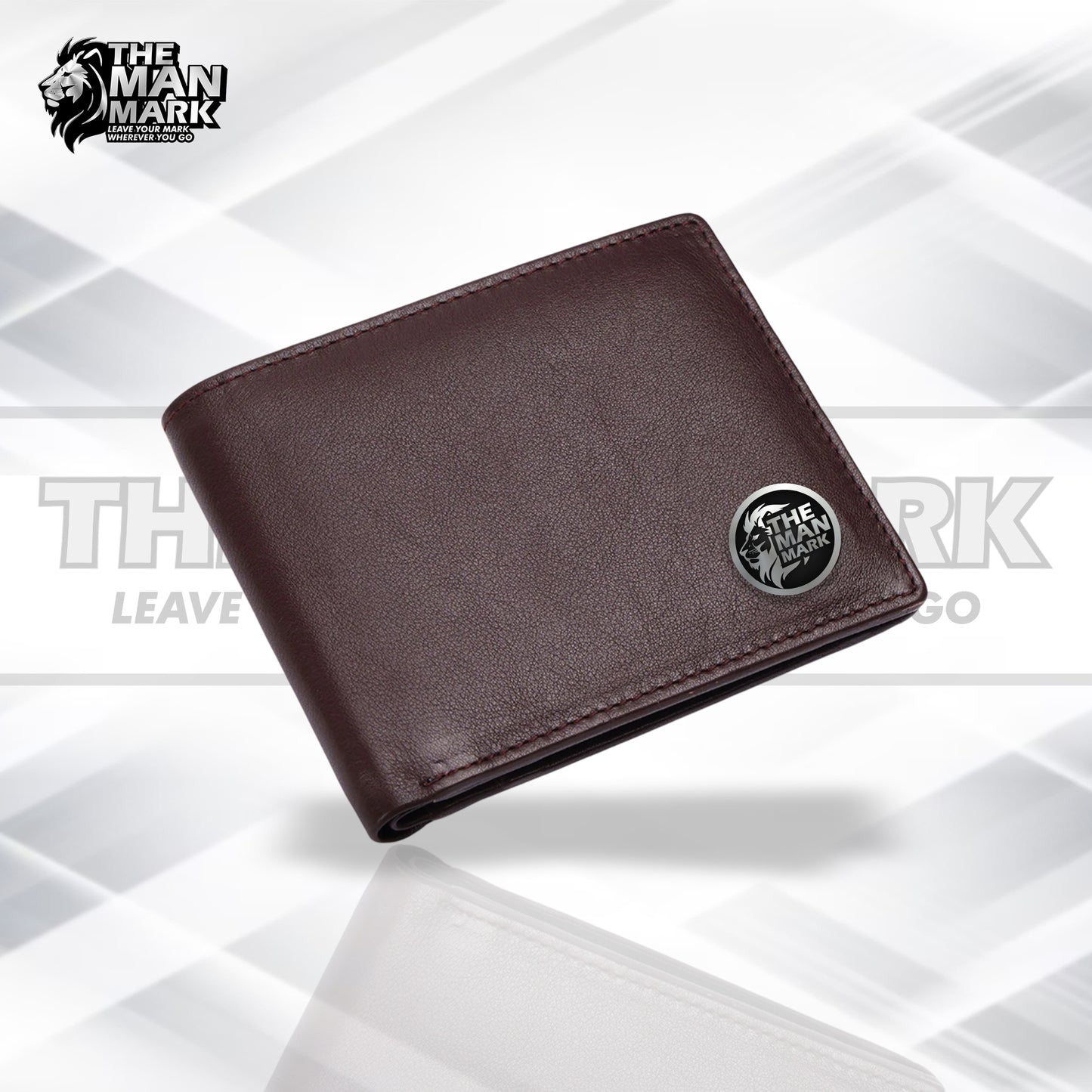 Leather Wallet for Men - RFID Protected Leather Money Bag for Men with 4 ATM Credit Debit Card Slots