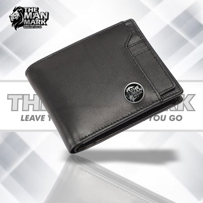 Genuine Leather Wallet for Men - RFID Protected Leather Men's Wallet with 6 ATM Credit Debit Card