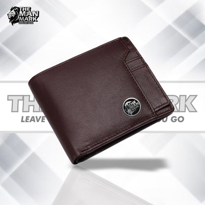 Genuine Leather Wallet for Men - RFID Protected Leather Men's Wallet with 6 ATM Credit Debit Card