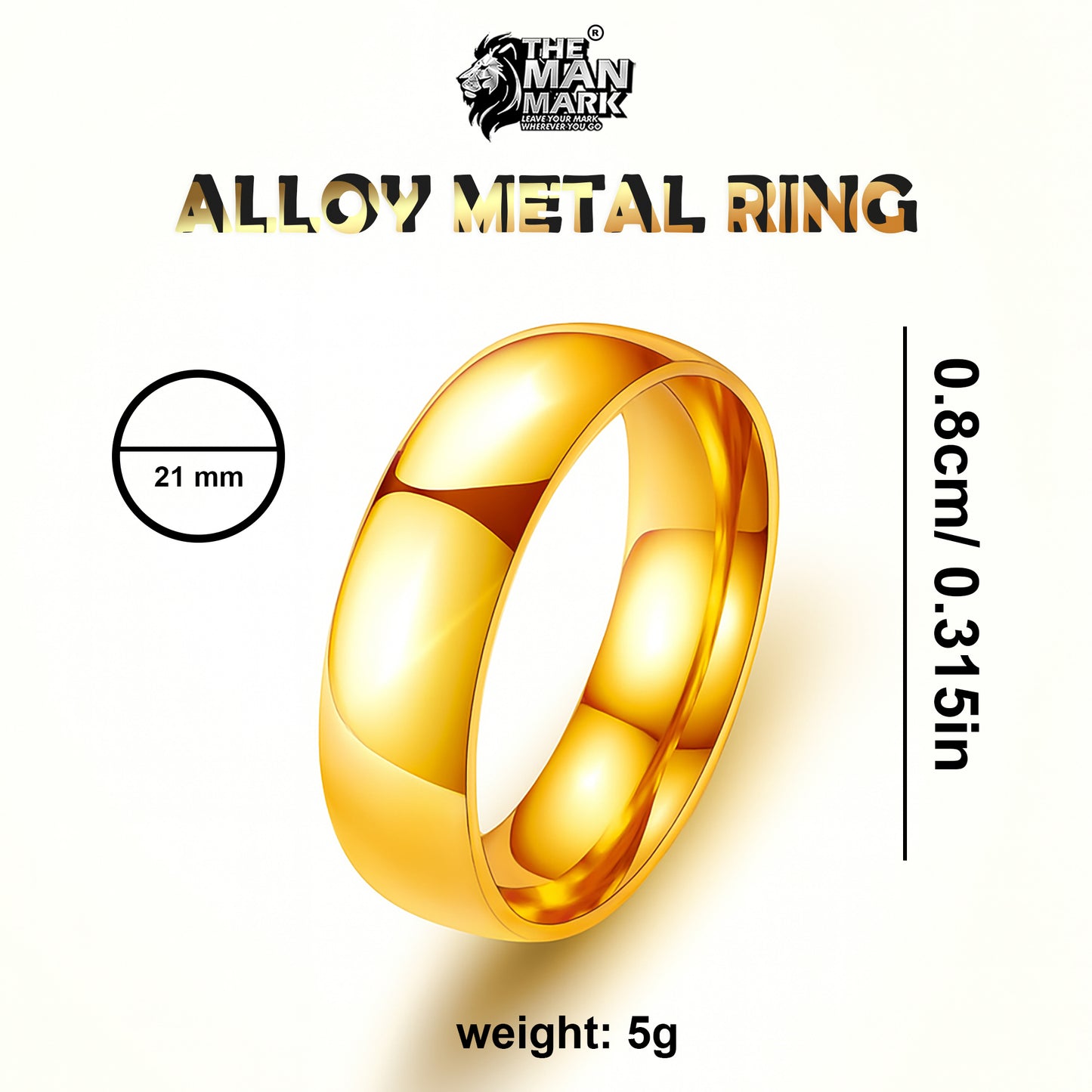 Crown Mark Ring for Men