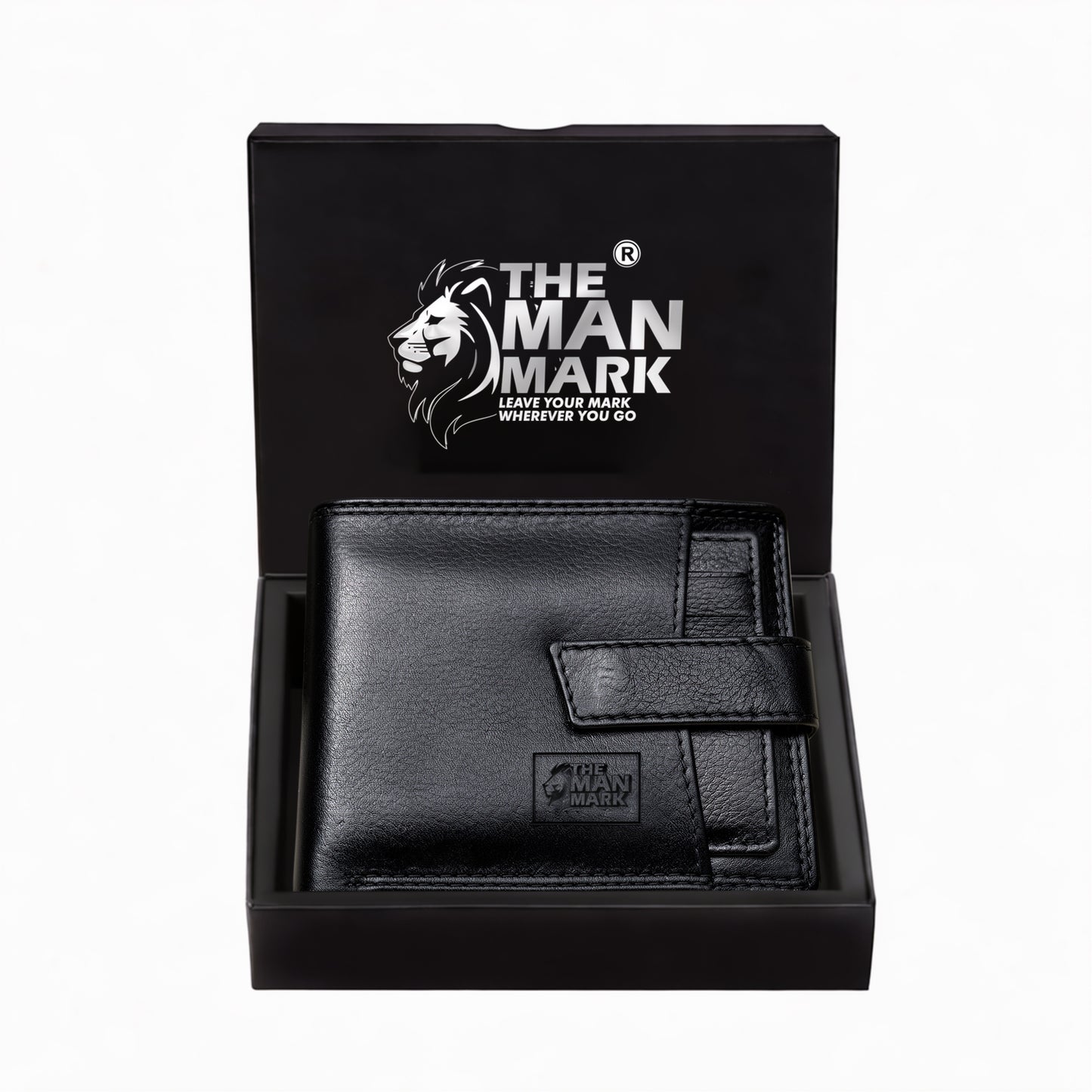 Elegant (Black) with Extra card Holder Premium Leather Wallet - 5 Card Slots, 2 Currency Pockets, 2, ID Window, RFID Protection - Perfect Gift for Birthday, Valentine's Day, Father's Day, Brother's Day, Anniversary, Rakhi, Diwali etc