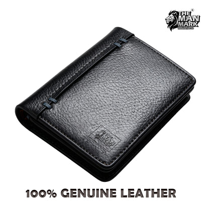 Signature (Black) Premium Leather Wallet - 12 Card Slots, 2 Currency Pockets, RFID Protection - Perfect Gift for Birthday, Valentine's Day, Father's Day, Brother's Day, Anniversary, Rakhi, Diwali etc