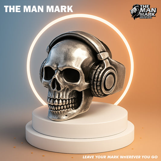 Headphone Philharmonic Skull Ring
