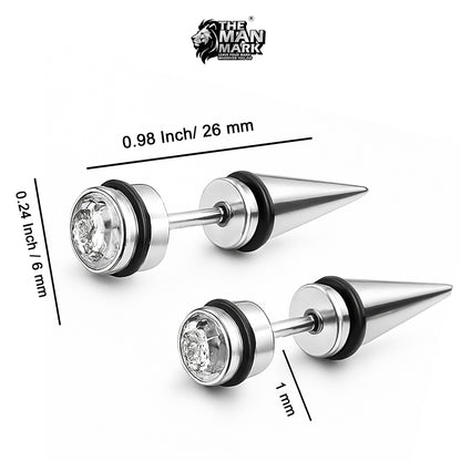 Spike Stud Earrings for Men