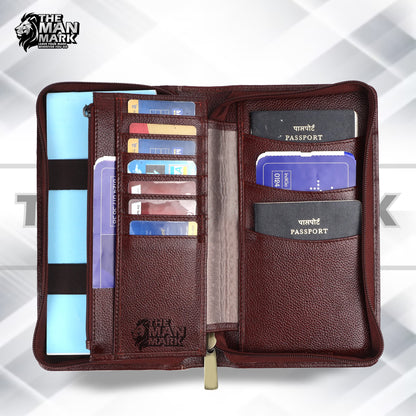 Premium Leather Passport Holder for Men and Women with Multiple Card Slots for Your Trips