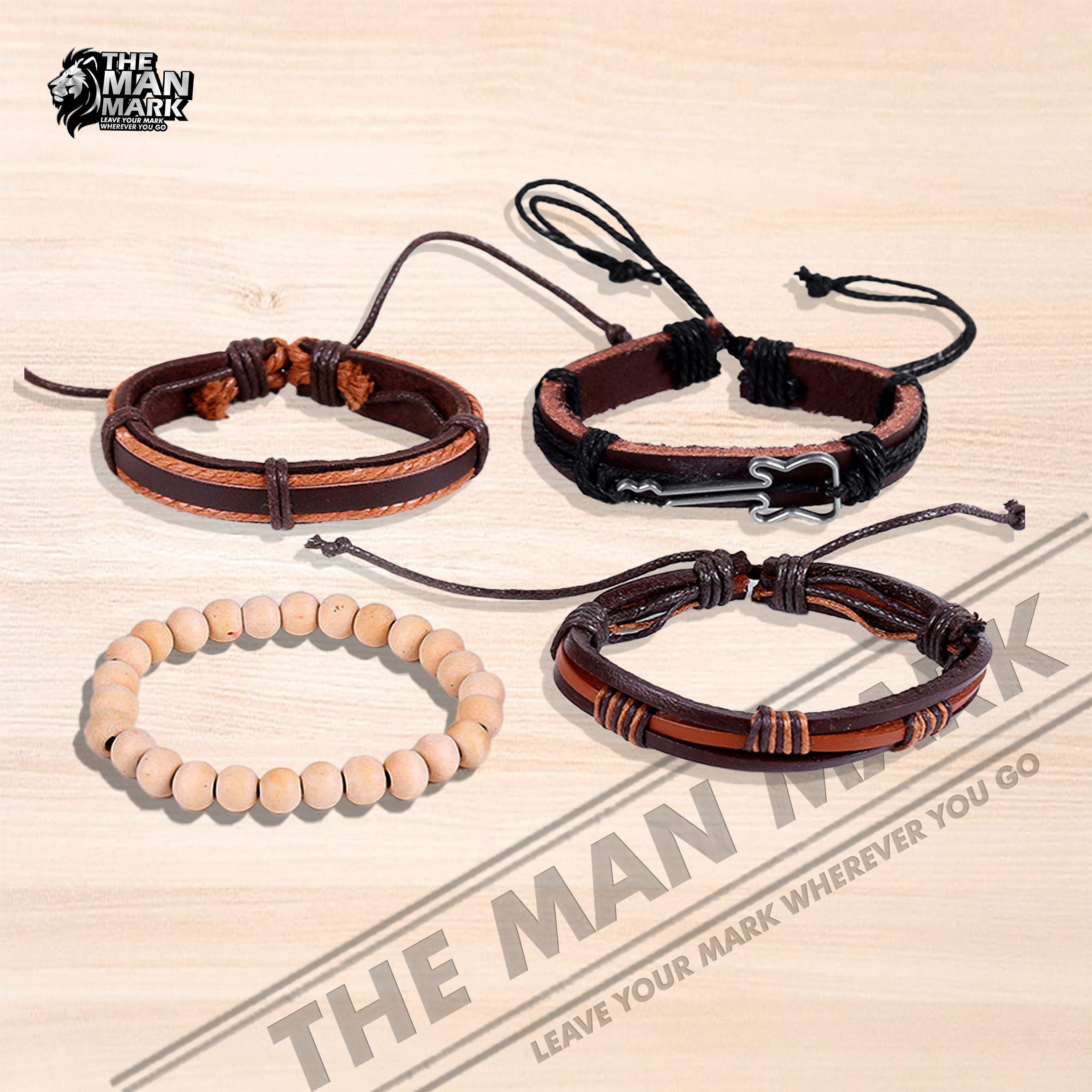 Rustic Anthem Bracelet for Men's