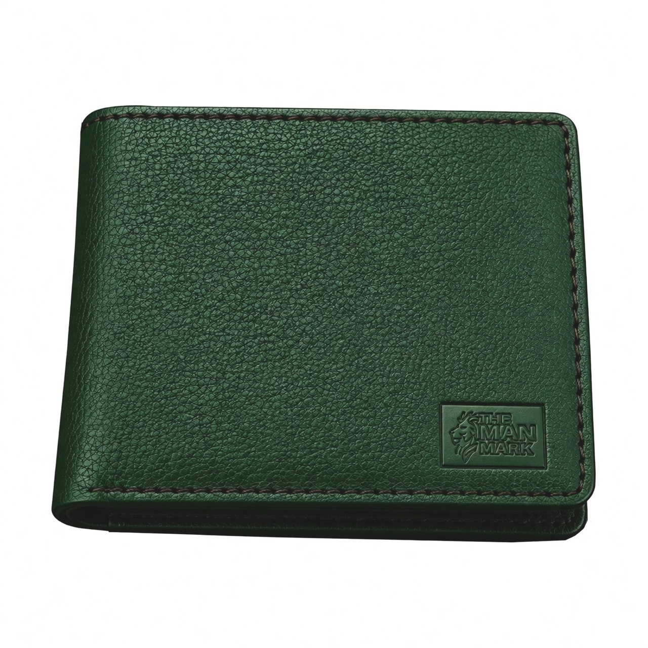 Green Executive Mark  Premium Leather Wallet - 7 Card Slots, 2 Currency Pockets, RFID Protection - Perfect Gift for Birthday, Valentine's Day, Father's Day, Brother's Day, Anniversary, Rakhi, Diwali etc