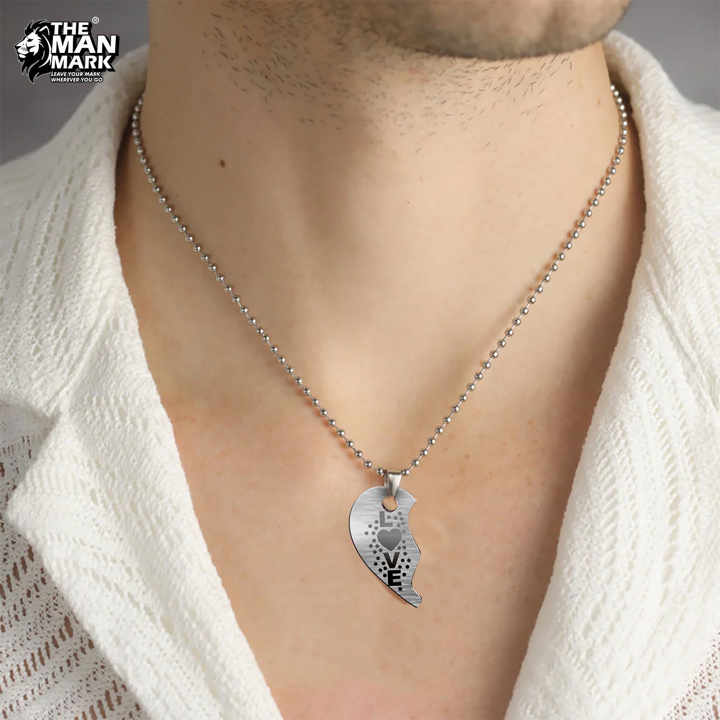 I Love You 2 In1 Pendent for Men & Women