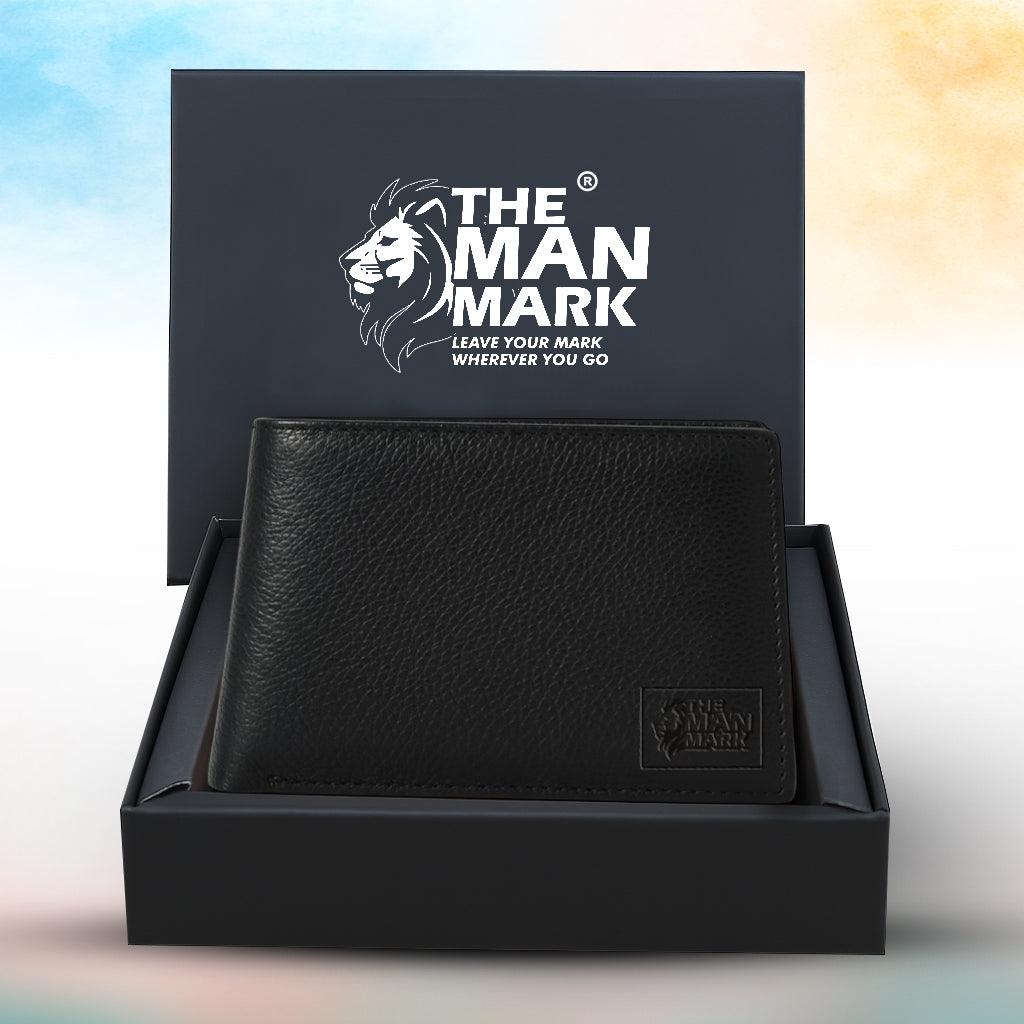 Urban Shield (Black) Pu Leather Wallet- 6 Card Slots, 2 Currency Pockets, 1 ID Window, RFID Protection - Perfect Gift for Birthday, Valentine's Day, Father's Day, Brother's Day, Anniversary, Rakhi, Diwali etc.