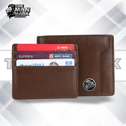 Genuine Leather Wallet for Men - RFID Protected Leather Men's Wallet with 6 ATM Credit Debit Card