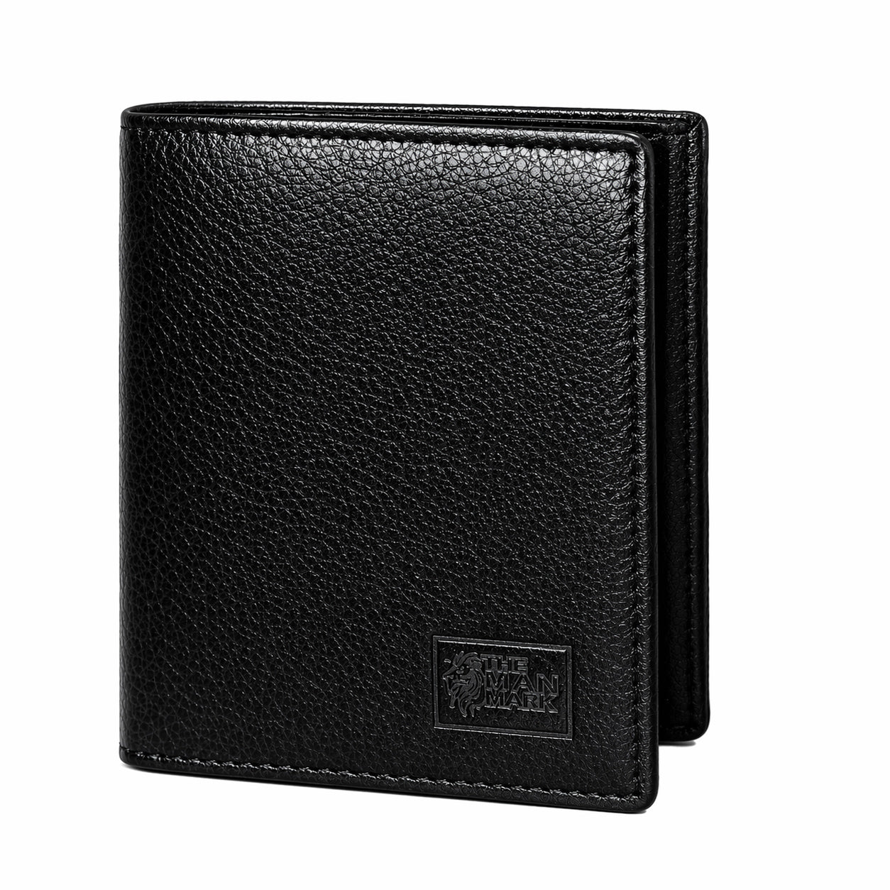TRI - Fold (Black) Premium Leather Wallet for Men - 11 Card Slots, 2 Currency Pockets, 1 ID Window, RFID Protection - Perfect Gift for Birthday, Valentine's Day, Father's Day, Brother's Day, Anniversary, Rakhi, Diwali etc