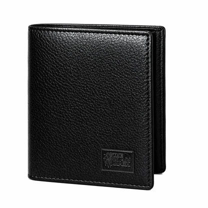 TRI - Fold (Black) Premium Leather Wallet for Men - 11 Card Slots, 2 Currency Pockets, 1 ID Window, RFID Protection - Perfect Gift for Birthday, Valentine's Day, Father's Day, Brother's Day, Anniversary, Rakhi, Diwali etc