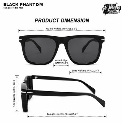 Black Phantom Sunglasses for Men