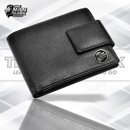 RFID Protected Genuine Leather Wallet for Mens - 7 Card Slots, Zipper Coin Pocket - Gift for Him on Any Occasion