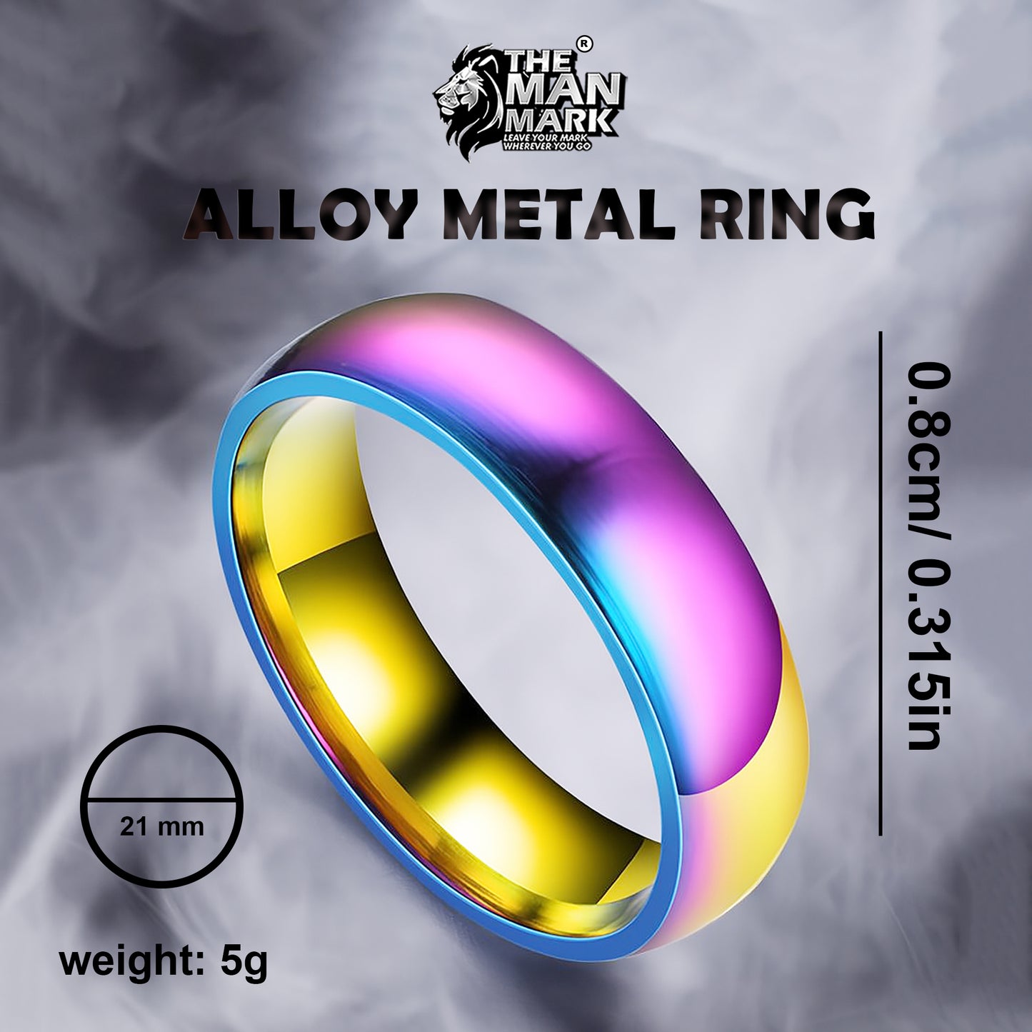 Crown Mark Ring for Men