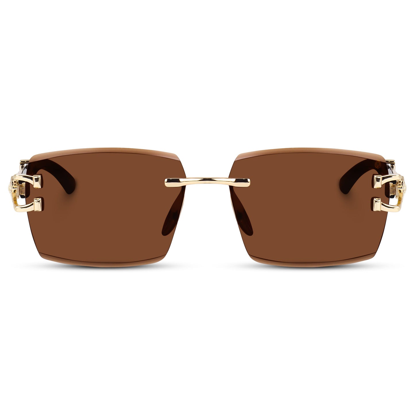 Alpha Rider Rimless Square Sunglasses