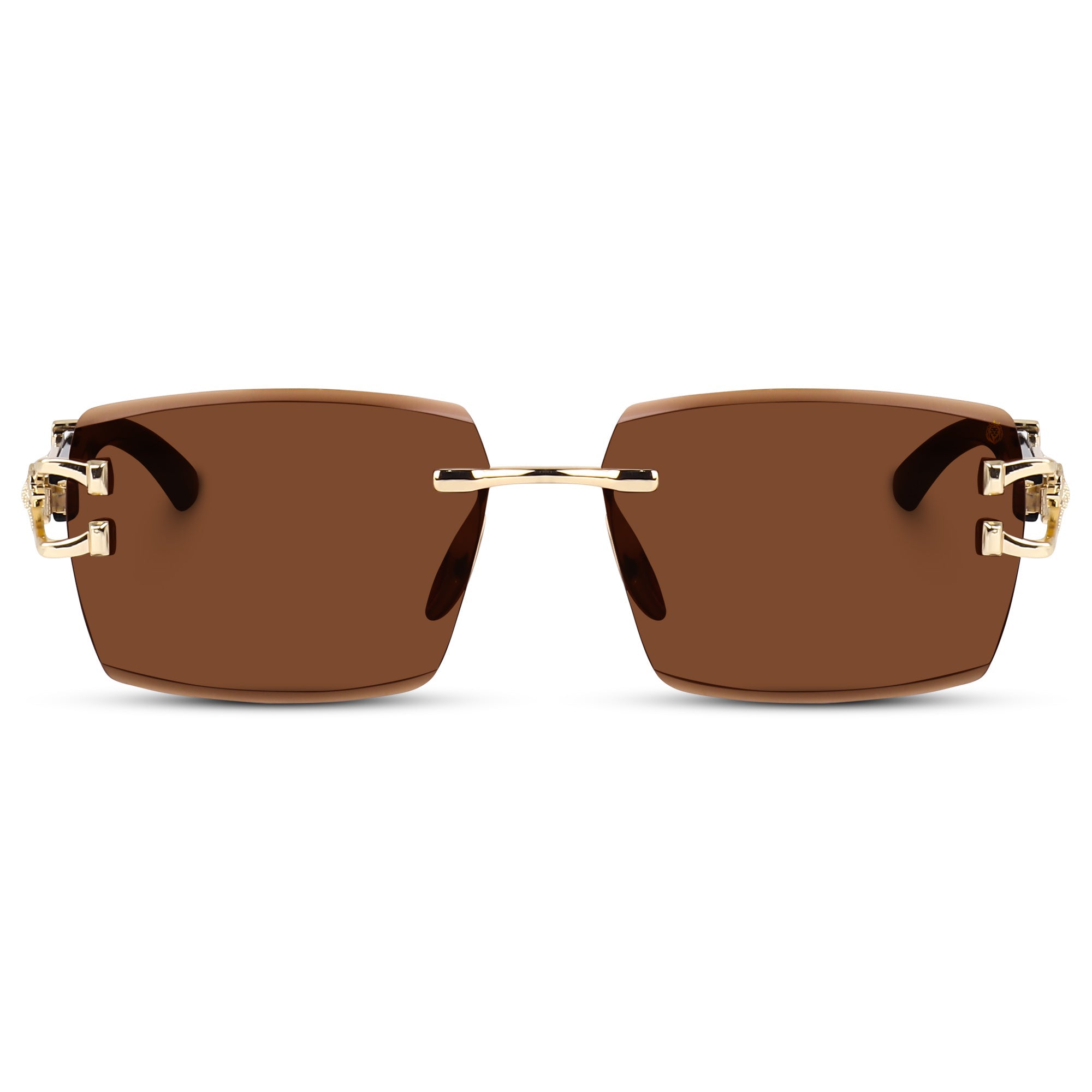 Alpha Rider Rimless Square Sunglasses