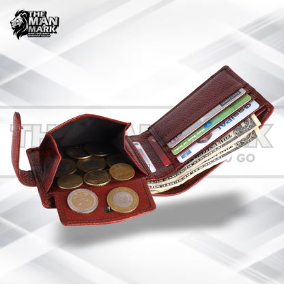 Men's Leather Wallet - 5 Card Slots, 2 Currency Pockets, RFID Protection - Perfect Gift for Valentine's, Father's Day, Birthdays