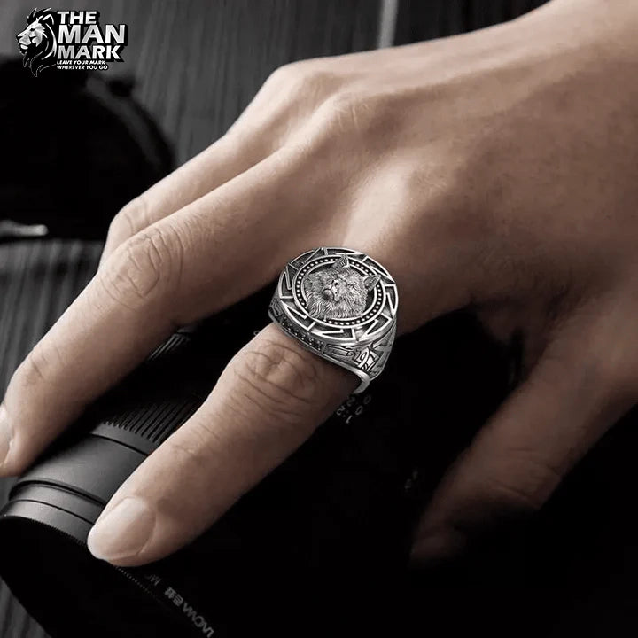Wolfbane Crest Ring for Men