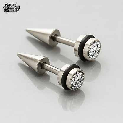 Spike Stud Earrings for Men