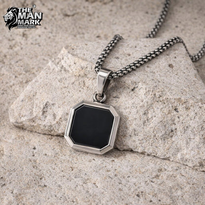 Noir Hex Pendant for Men