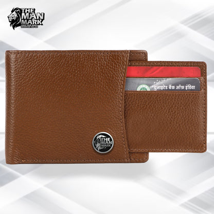 Original Leather Wallet for Men - RFID Protected - 5 Card Slots - Gift for Valentine's Day, Father’s Day