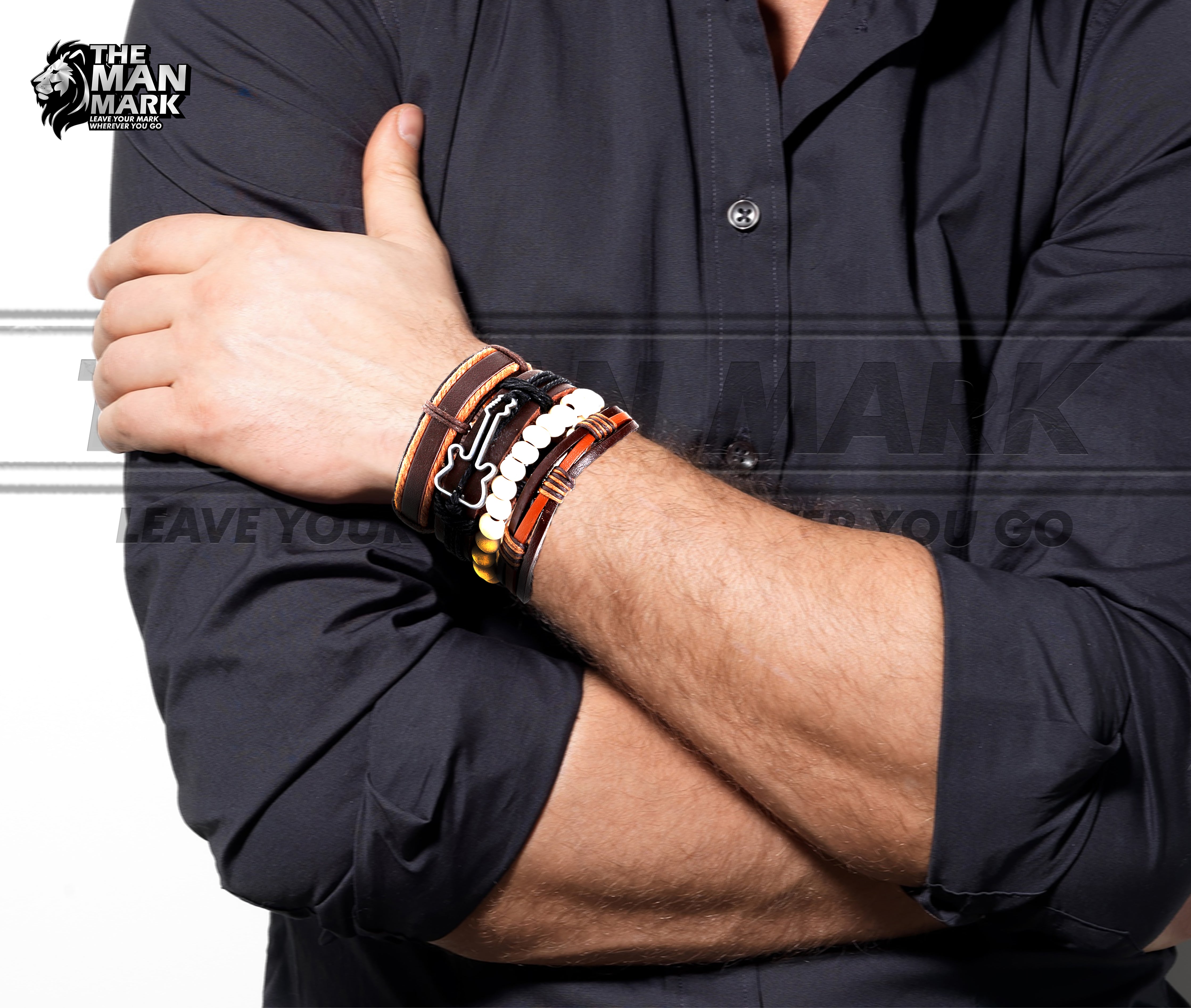 Rustic Anthem Bracelet for Men's
