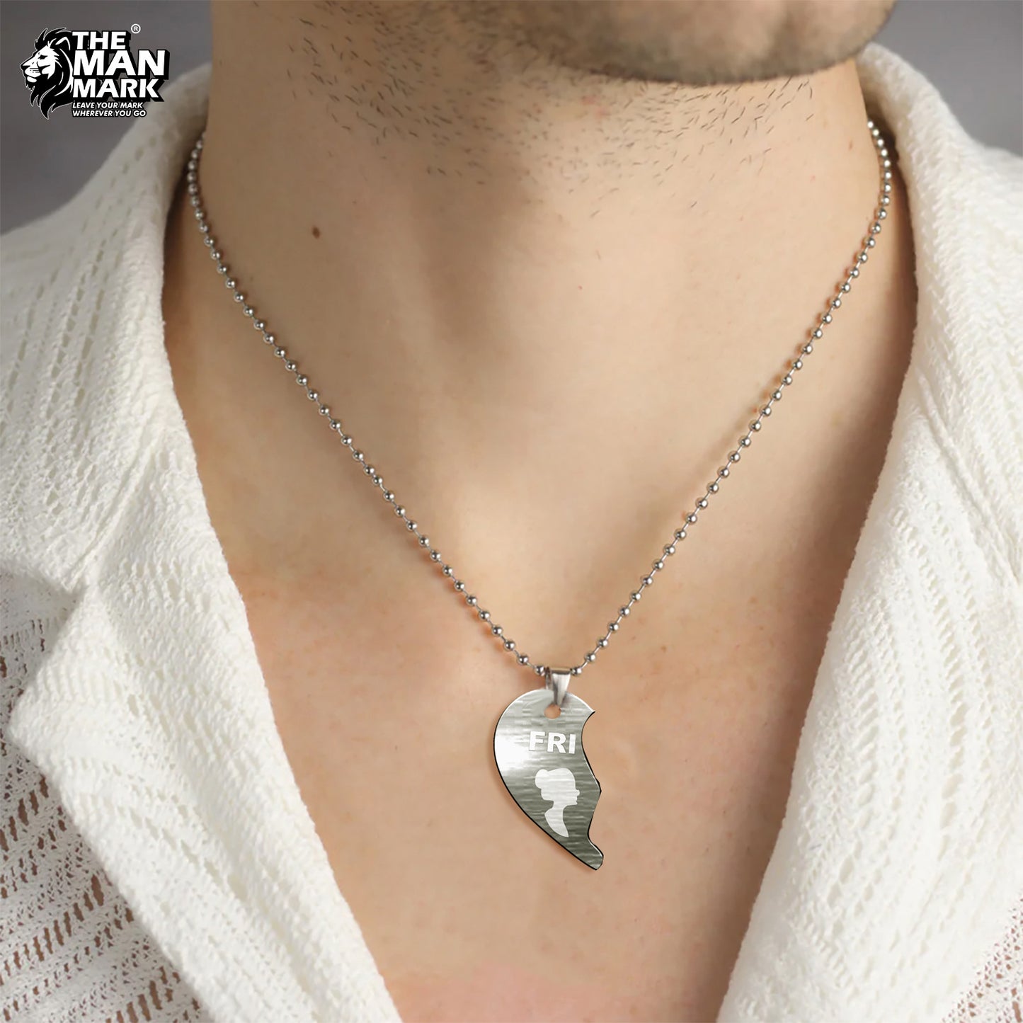 Friend 2 In 1 Pendent for Men & Women