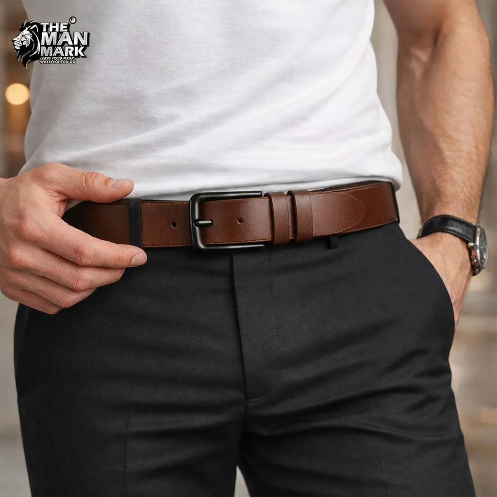 Elite Office Brown Belt for Men