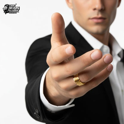 Regal Pattern Ring for Men