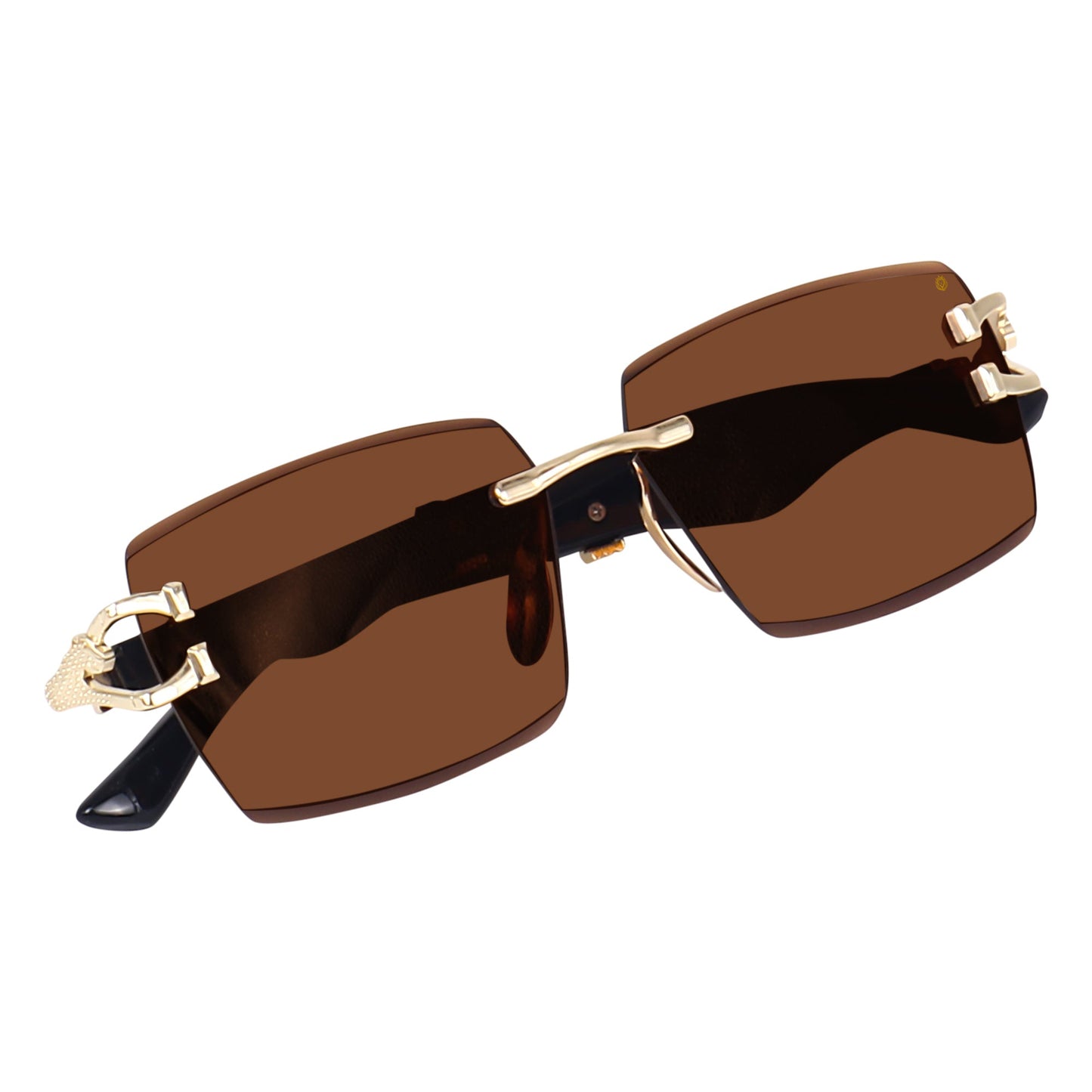 Alpha Rider Rimless Square Sunglasses
