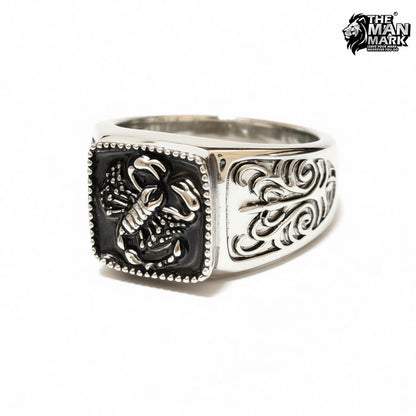 Midnight Scorpio Ring for Men