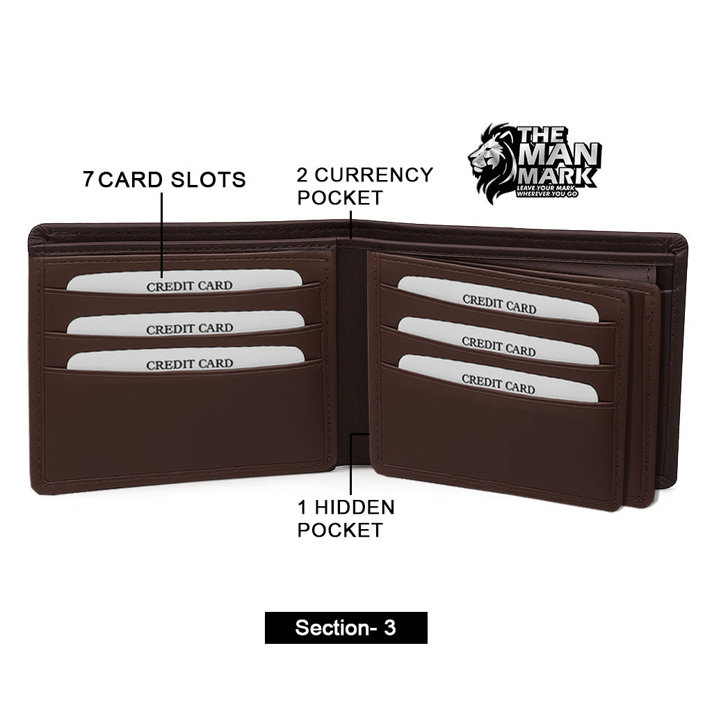 Executive Mark Leather  Wallet & Executive Line Belt Combo for Men