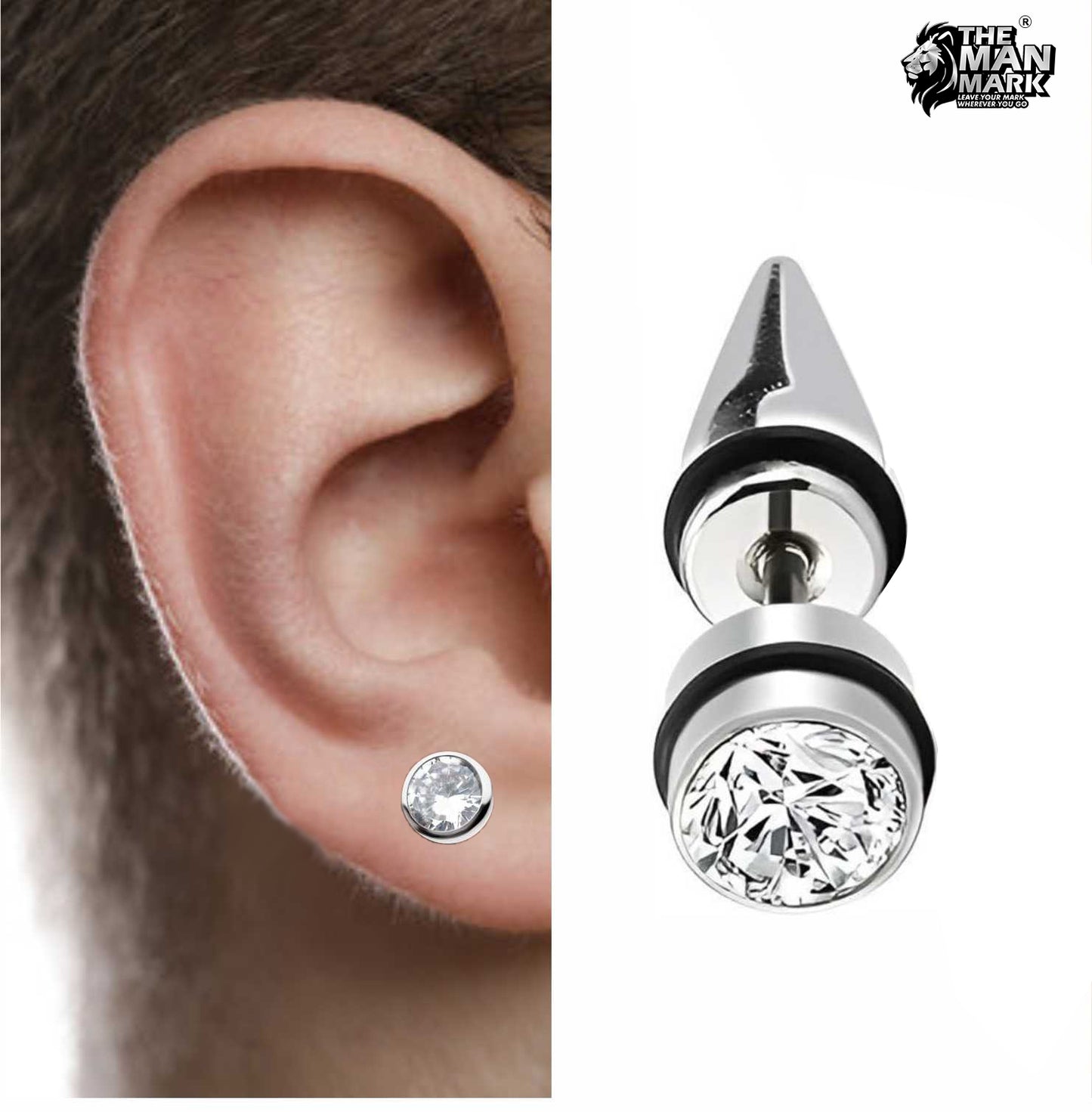 Spike Stud Earrings for Men