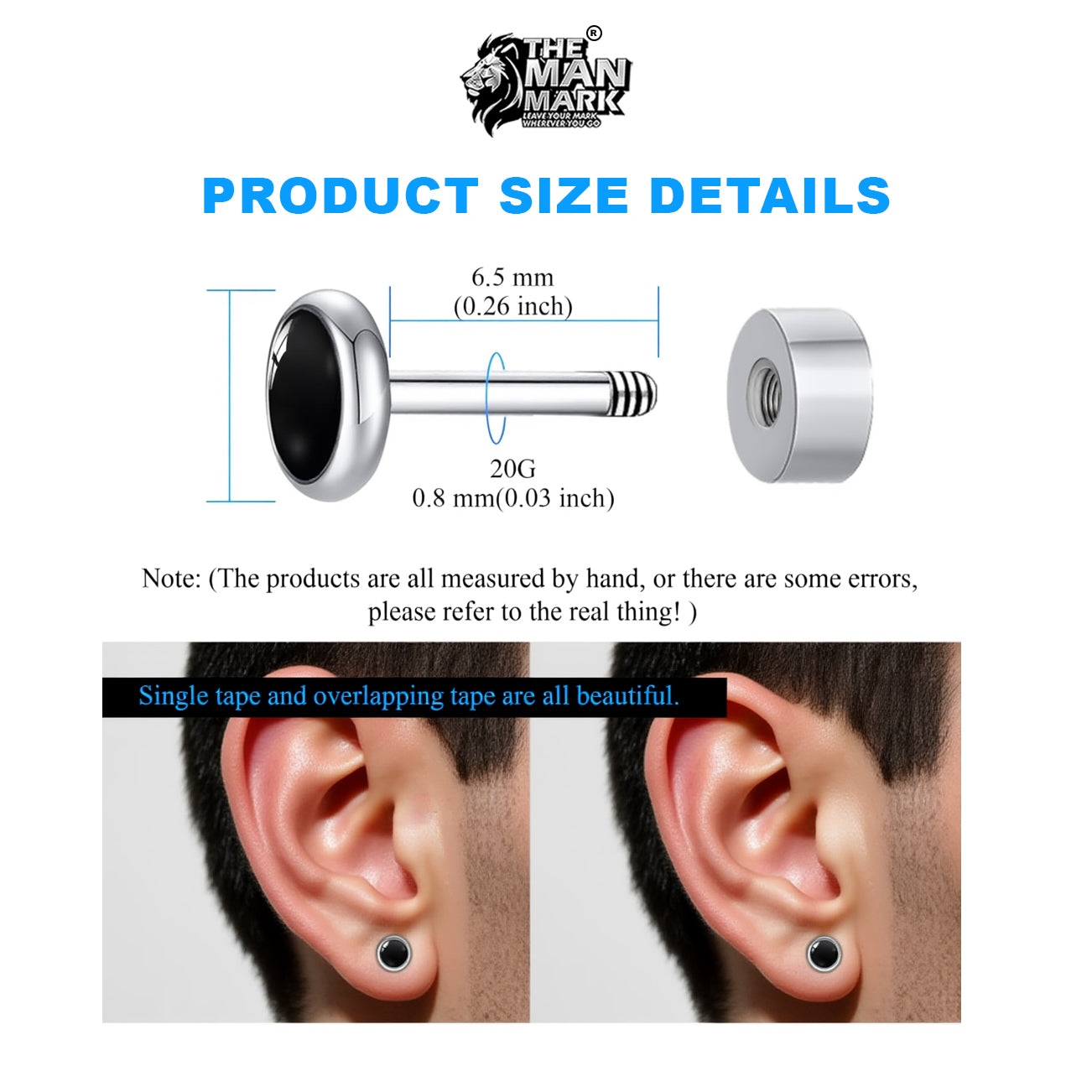 Minimalist Magnetic Stud Earring for Men