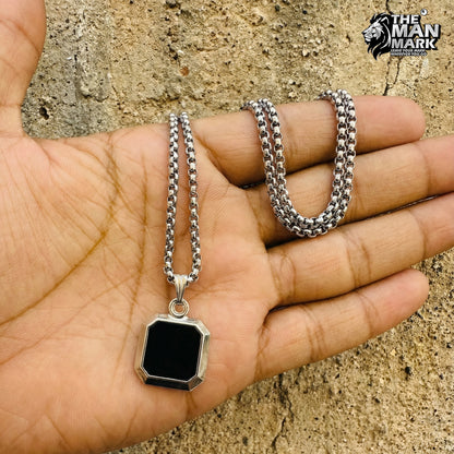 Noir Hex Pendant for Men