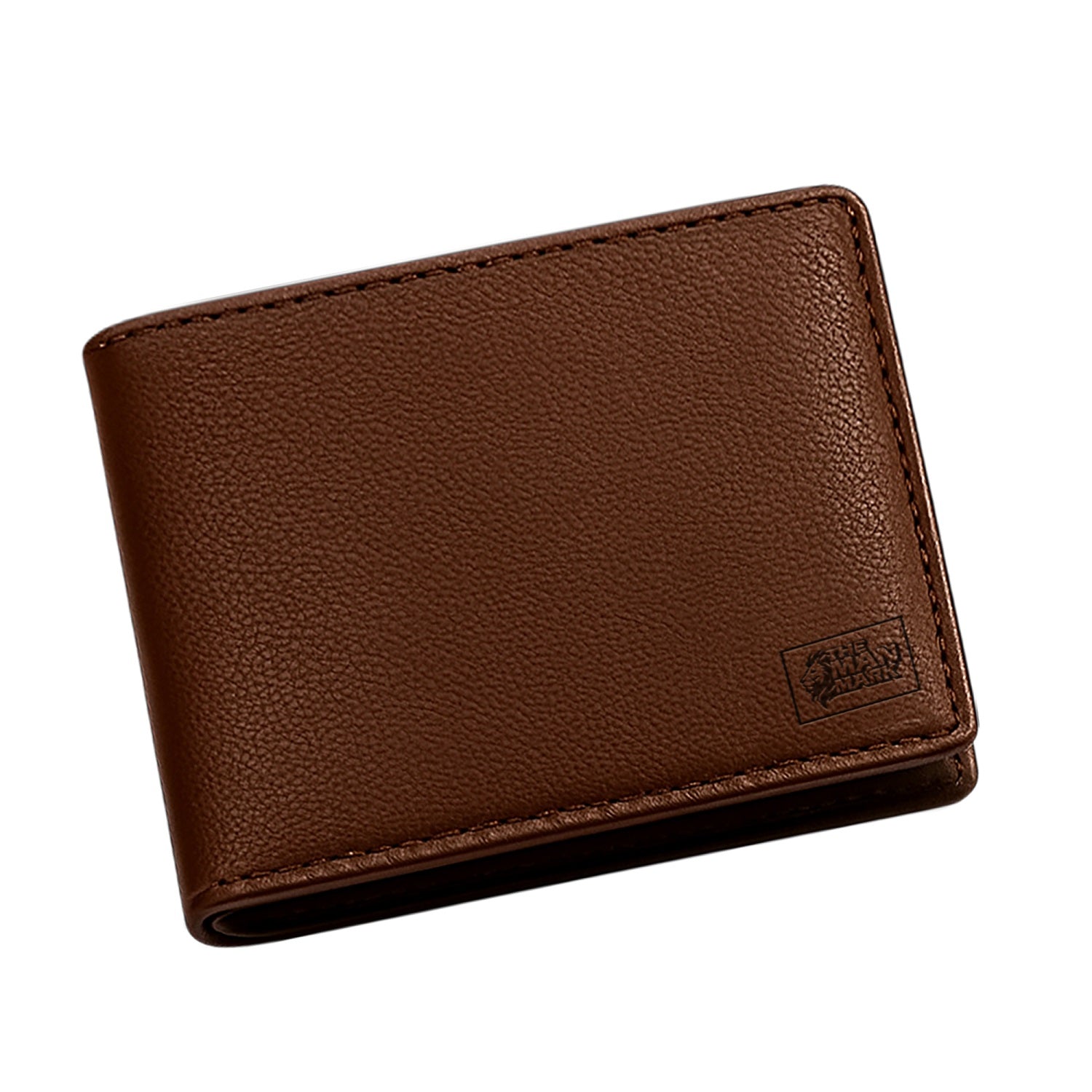 Brown Sentinel Premium Leather Wallet - 6 Card Slots, 2 Currency Pockets, RFID Protection - Perfect Gift for Birthday, Valentine's Day, Father's Day, Brother's Day, Anniversary, Rakhi, Diwali etc