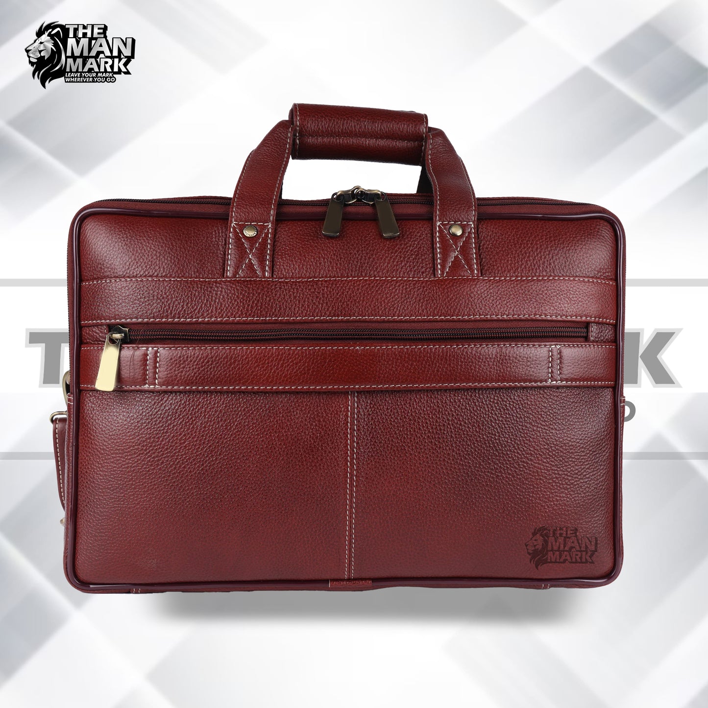 Genuine Leather Office Bag for Men - Fits Up to 16 Inch Laptop Mac Book