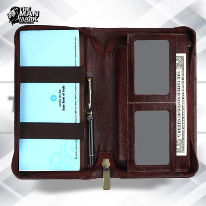 Premium Leather Passport Holder for Men and Women with Multiple Card Slots for Your Trips